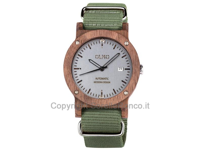 OROLOGIO LEGNO NOCE AUTOMATICO OLMO 42MM