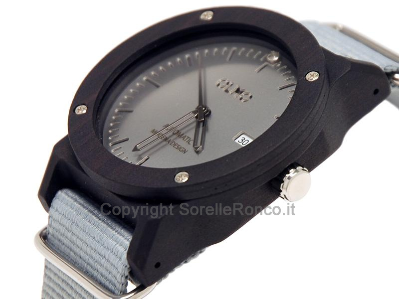 OROLOGIO OLMO LEGNO EBANO AUTOMATIC 42MM