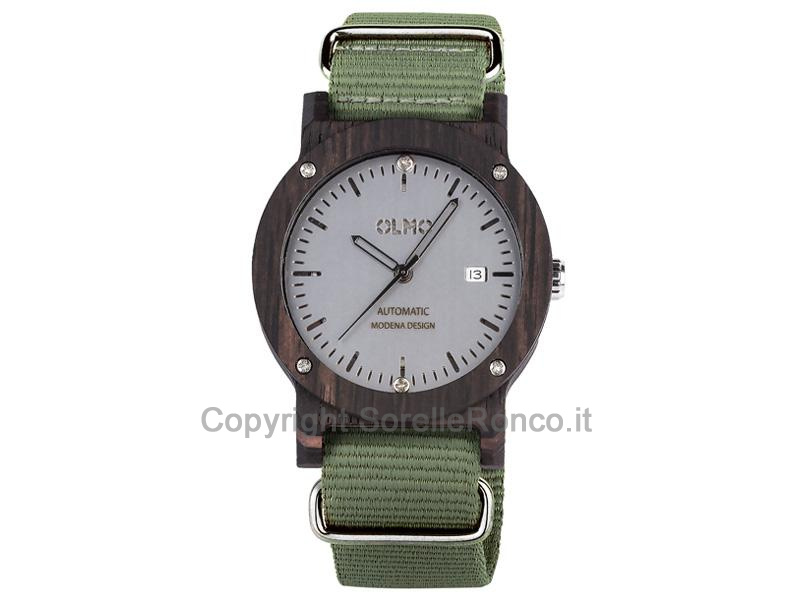 OLMO OROLOGIO LEGNO EBANO AUTOMATIC 42MM