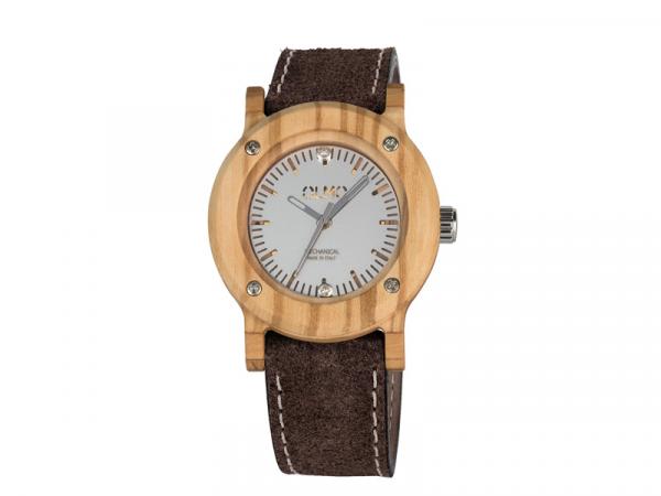 OLMOW2M1LB - Olmo Orologio Legno Olivo Manuale 38mm