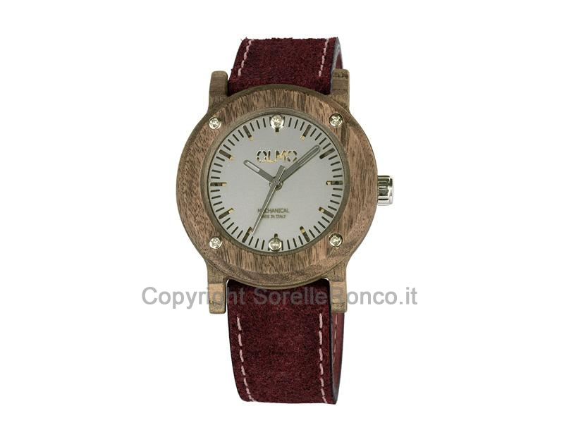 OROLOGIO MANUALE OLMO IN LEGNO NOCE 38MM