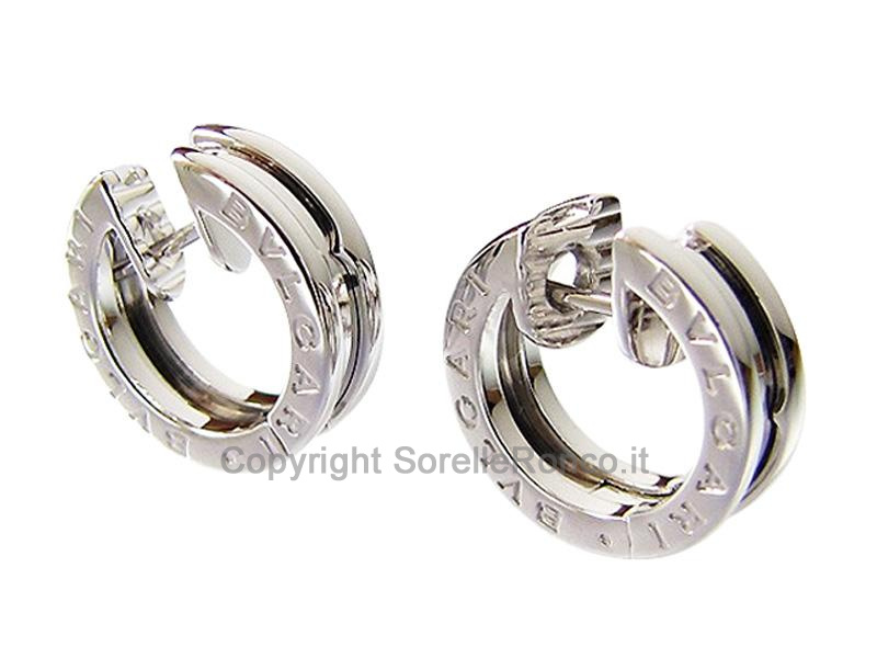 ORECCHINI B.ZERO1 BULGARI IN ORO BIANCO