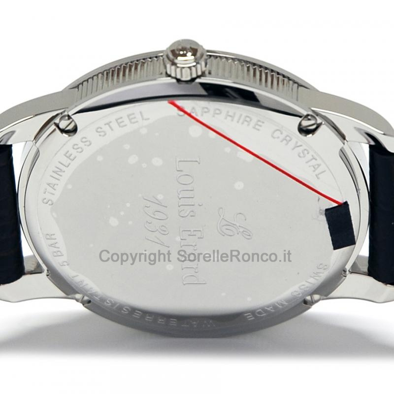 LOUIS ERARD HERITAGE ARGENTO 40MM QUARZO PELLE