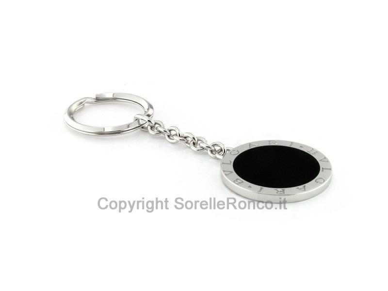 PORTACHIAVI BULGARI IN ARGENTO CON ONICE