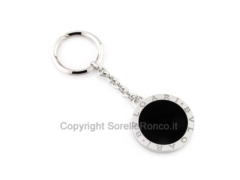 PORTACHIAVI BULGARI IN ARGENTO CON ONICE