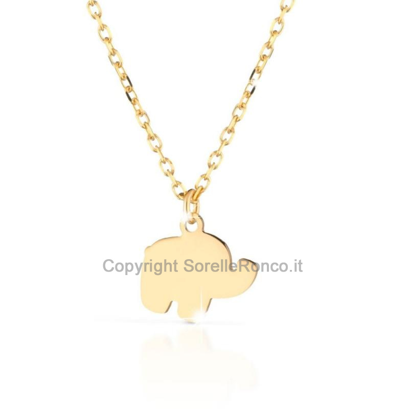 COLLANA LEBEBE PRIME GIOIE ELEFANTE IN ORO GIALLO