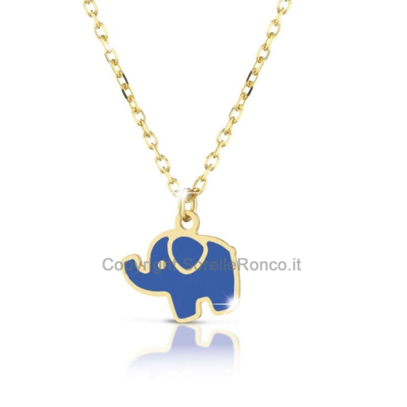 COLLANA LEBEBE PRIME GIOIE ELEFANTE IN ORO GIALLO