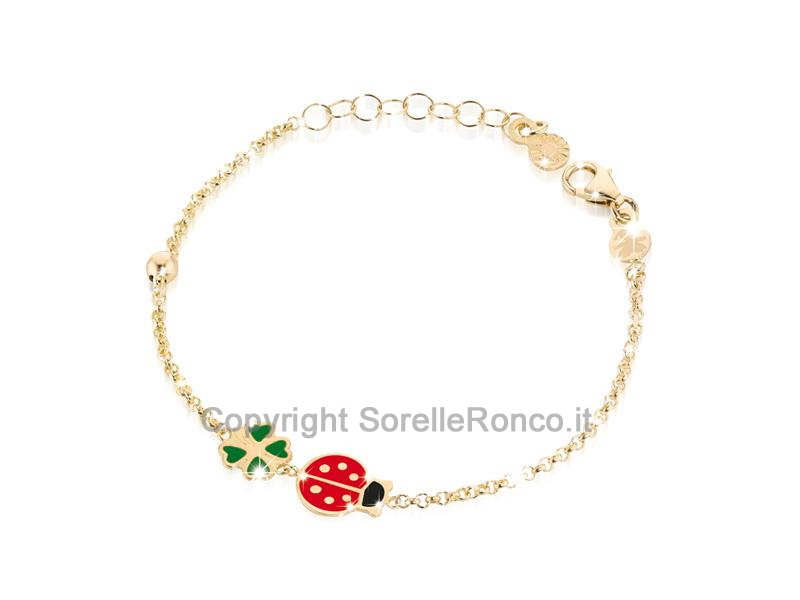 BRACCIALE LE BEBÈ PRIME GIOIE FORTUNA COCCINELLA