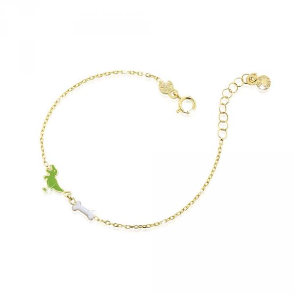 PMG071 - Bracciale LeBebe Prime Gioie Dinosauro In Oro 9kt