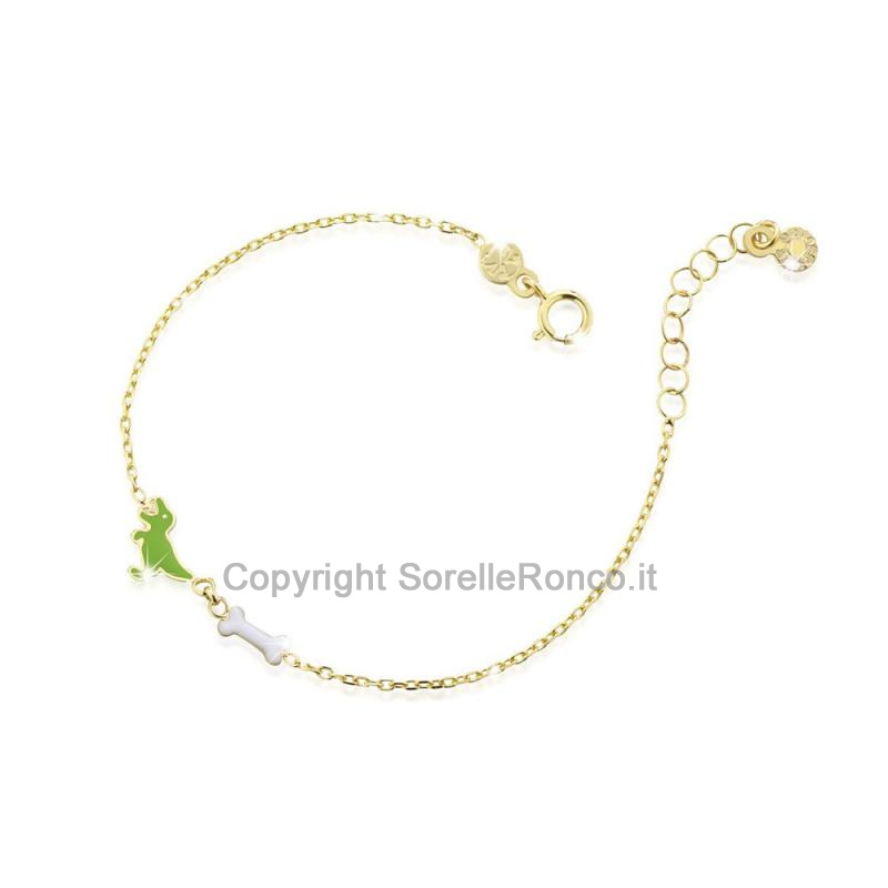 BRACCIALE LEBEBE PRIME GIOIE DINOSAURO IN ORO 9KT