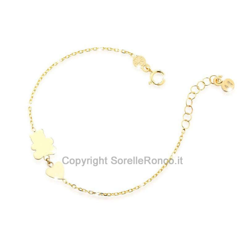 BRACCIALE LEBEBE PRIME GIOIE ORSETTO IN ORO GIALLO