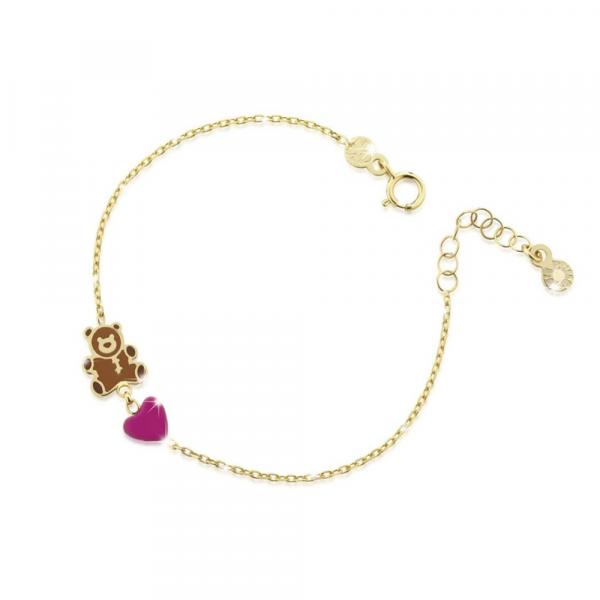PMG072 - Bracciale LeBebe Prime Gioie Orsetto In Oro Giallo