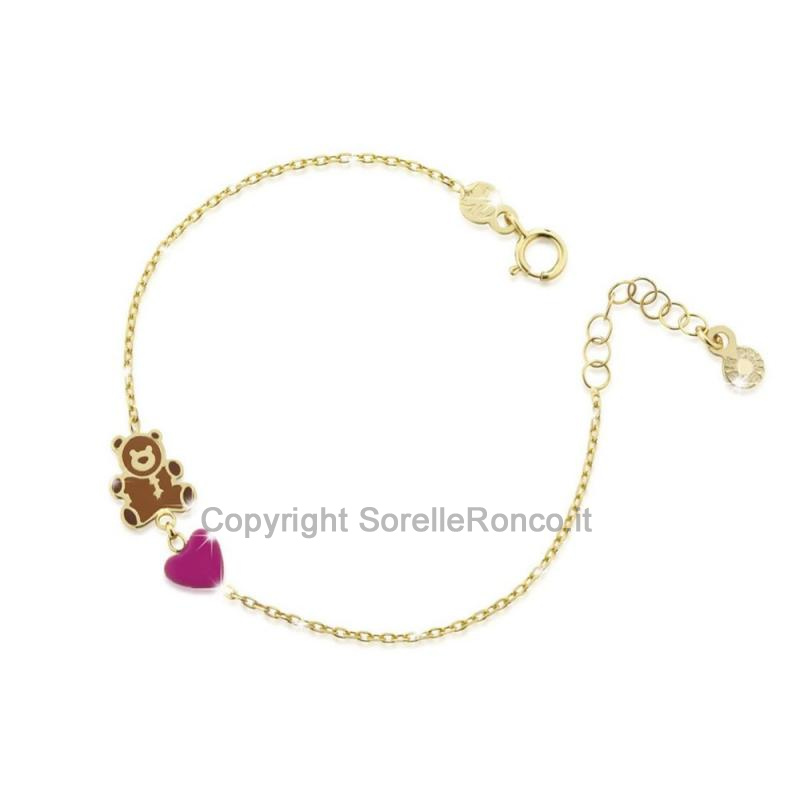 BRACCIALE LEBEBE PRIME GIOIE ORSETTO IN ORO GIALLO
