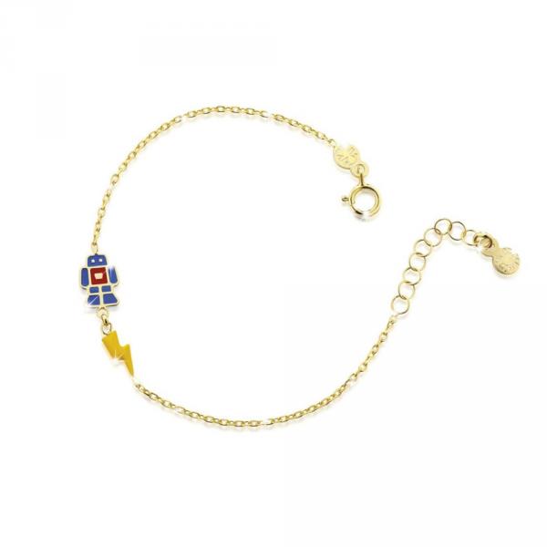 PMG074 - Bracciale LeBebe Prime Gioie Robot In Oro Giallo