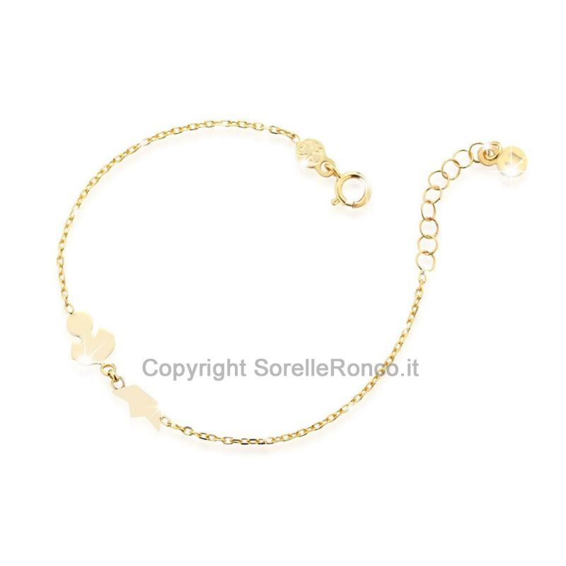 BRACCIALE LEBEBE PRIME GIOIE ANCORA IN ORO GIALLO
