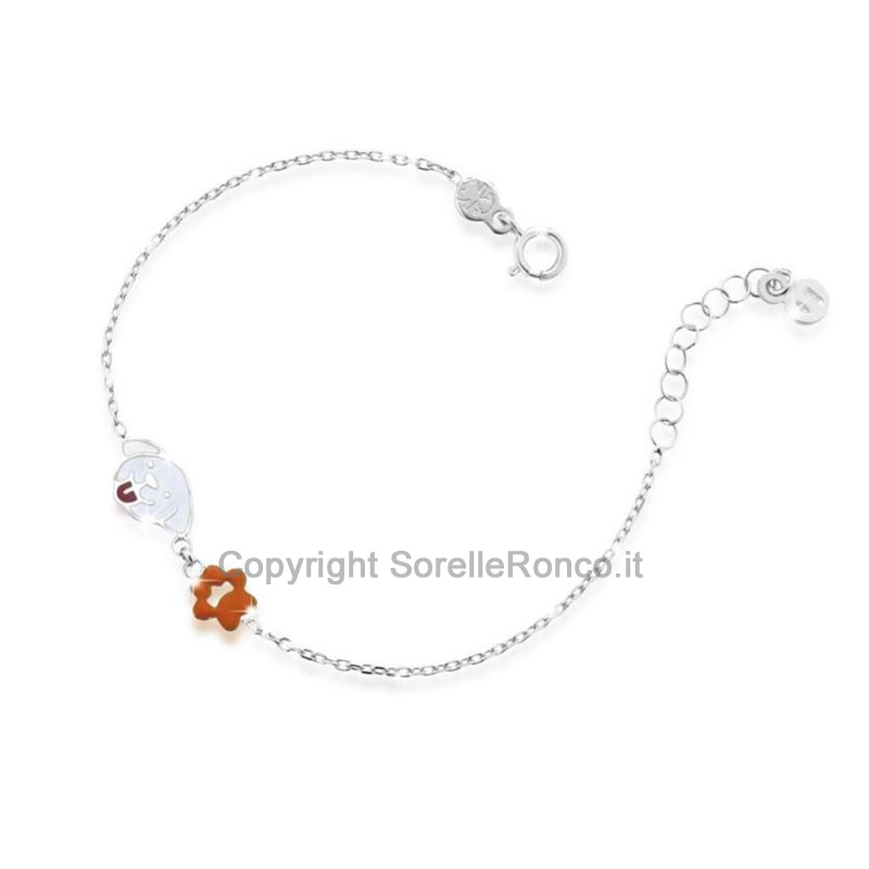 BRACCIALE LEBEBE PRIME GIOIE ANCORA IN ORO BIANCO