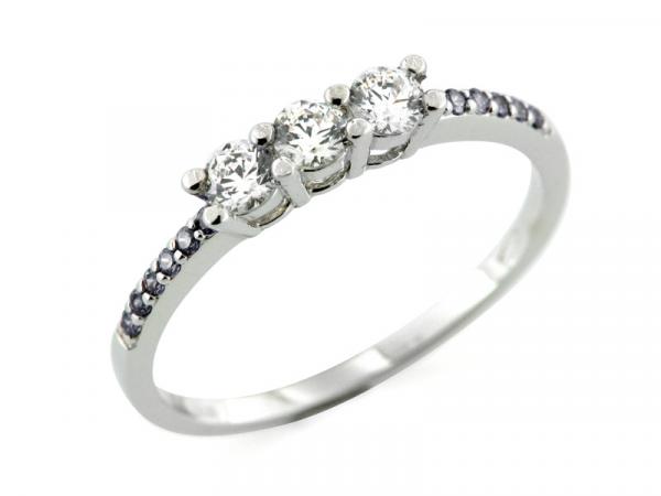 PZF00012 - Anello Trilogy con Zirconi