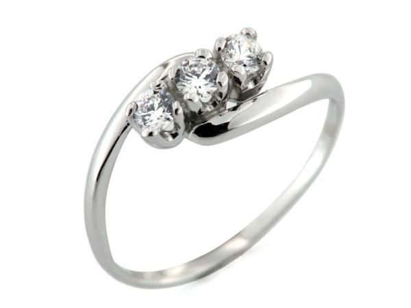 PZF00016 - Anello Trilogy con Zirconi