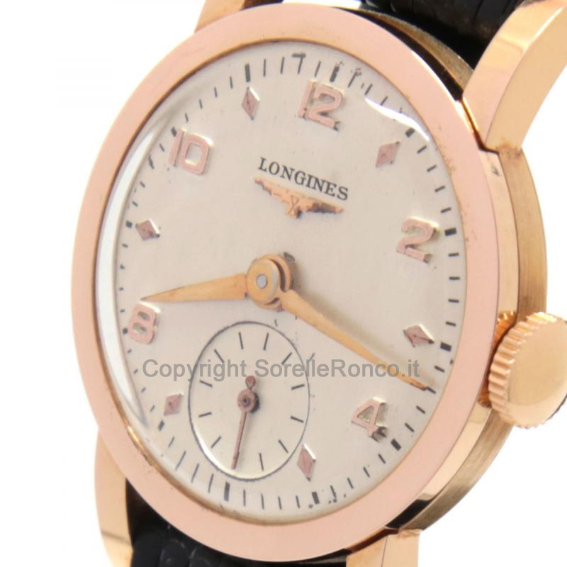 LONGINES HERITAGE 24MM SILVER PLACCATO ORO ROSA