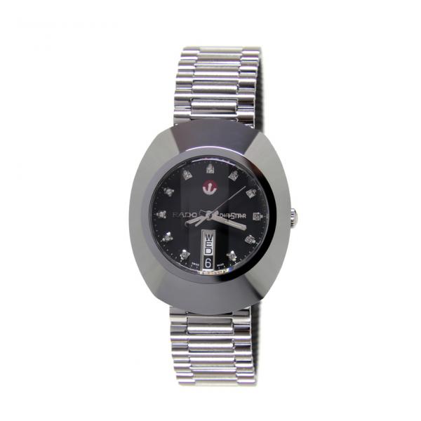 0176404083061 - Rado The Original Nero Diamanti 35mm Acciaio