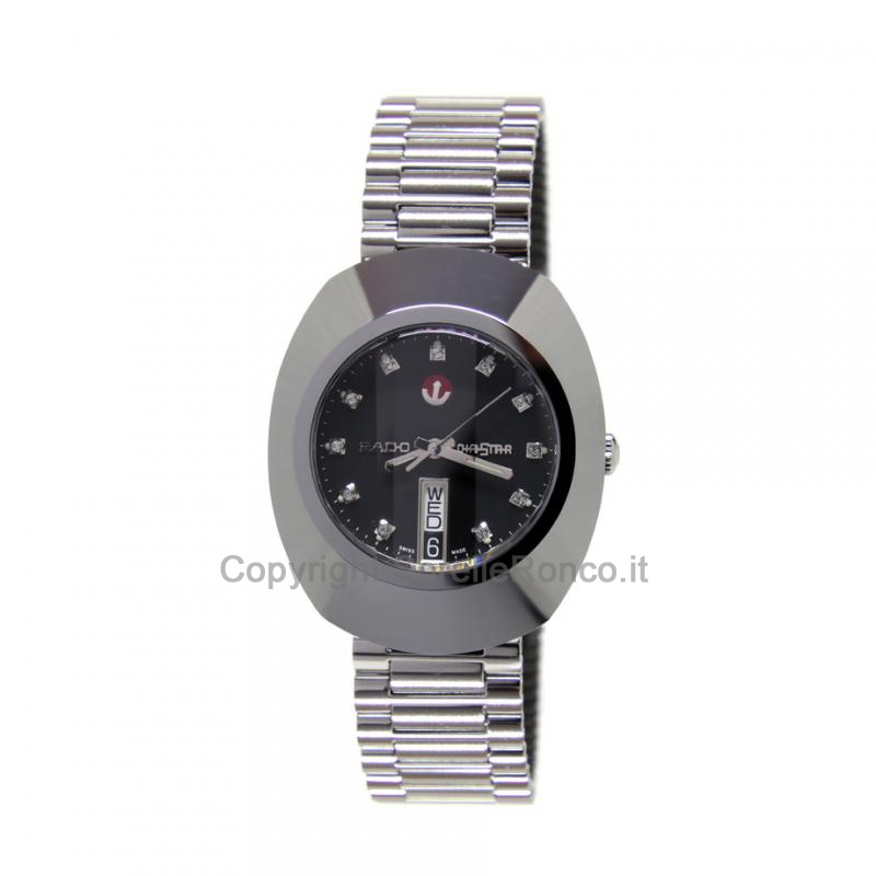RADO THE ORIGINAL NERO DIAMANTI 35MM ACCIAIO