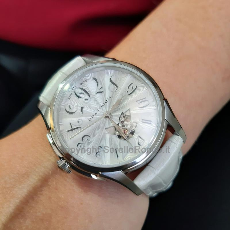 HAMILTON JAZZMASTER LADY SILVER 34MM DIAMANTI