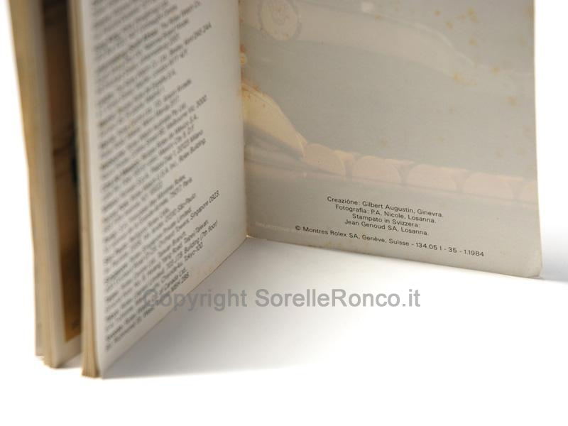 CATALOGO ROLEX VINTAGE 1984 ITALIANO