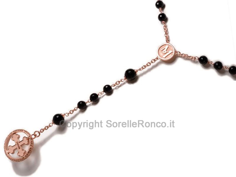 COLLANA ROSARIO ROSA ONICE MAGNUM