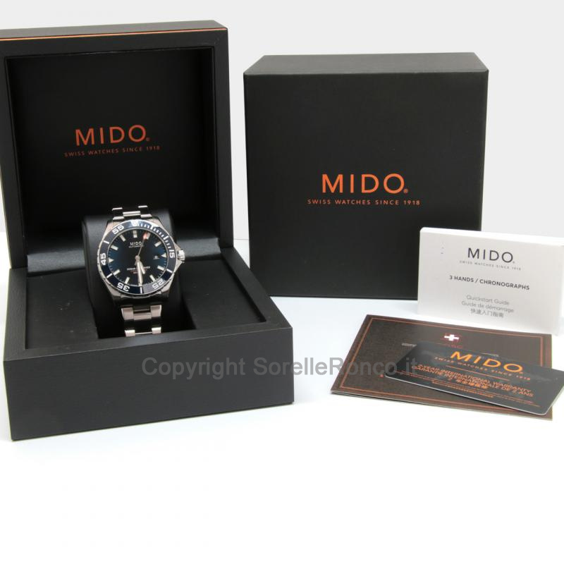 MIDO OCEANS STAR BLU 43MM ACCIAIO CHRONO DIVER 600