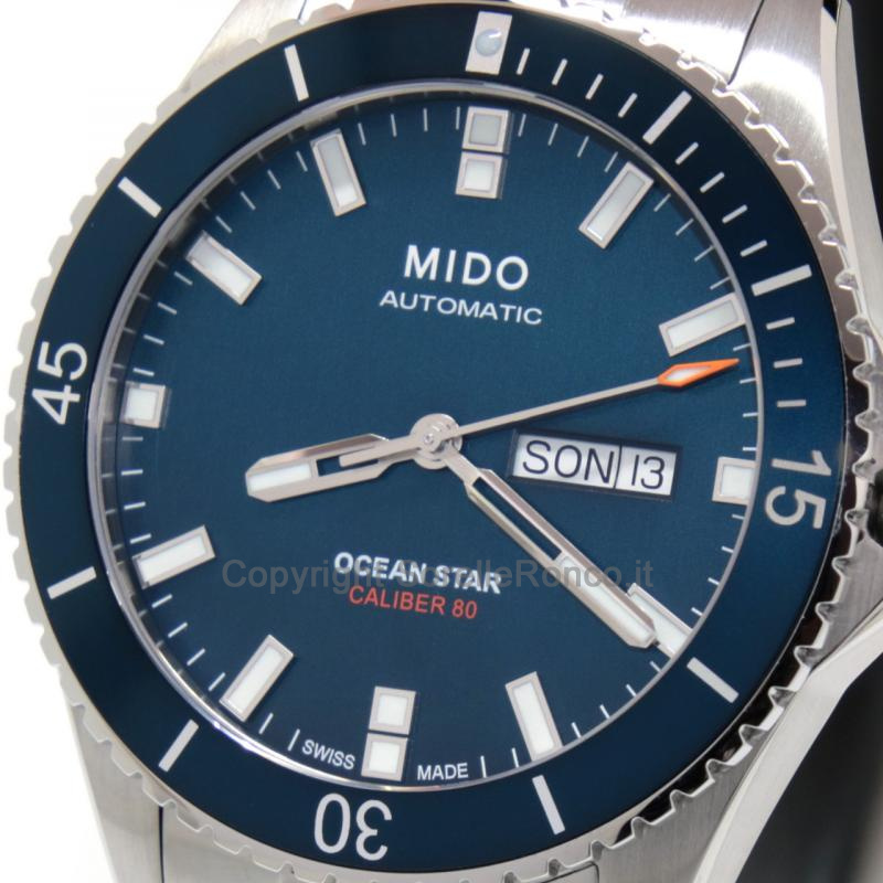 MIDO OCEANS STAR CAPTAIN AUTOMATICO BLU DIVER 42MM
