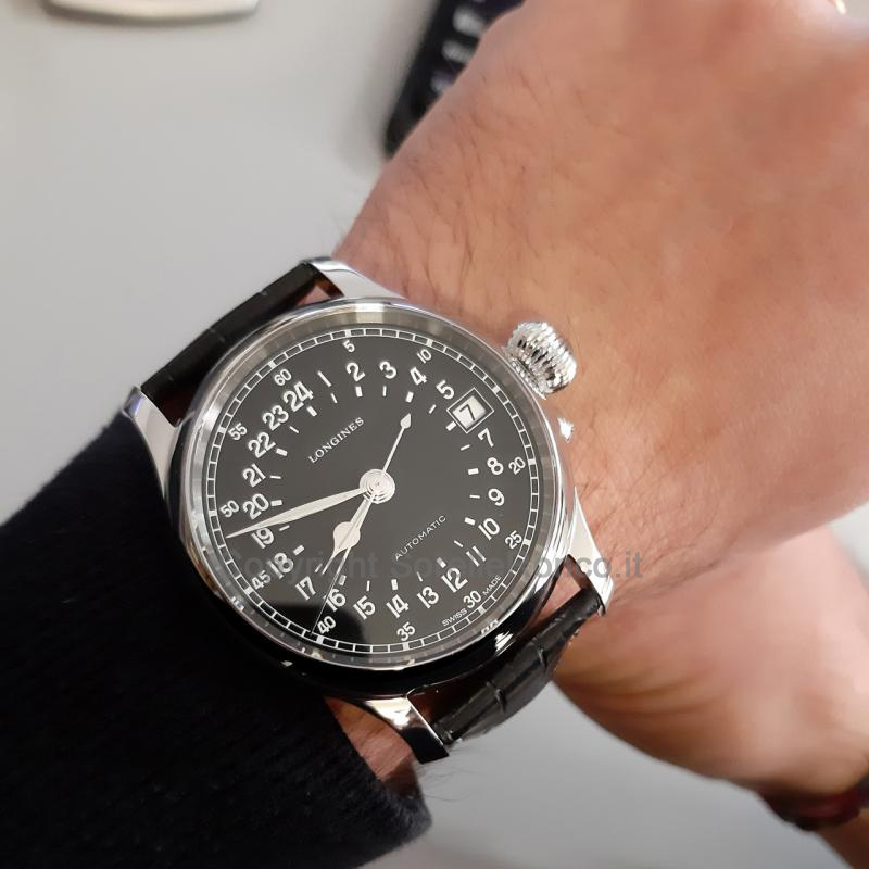 LONGINES HERITAGE 47,5MM TWENTY-FOUR HOURS NERO