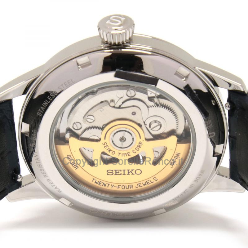 SEIKO PRESAGE SCHELETRATO BLU 40,5MM PELLE BLU