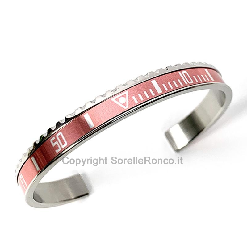 BRACCIALE SPEEDOMETER OFFICIAL ACCIAIO ROSA