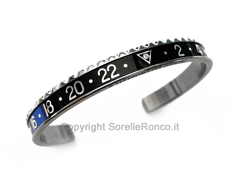 Bracciale Speedometer Blu e Nero