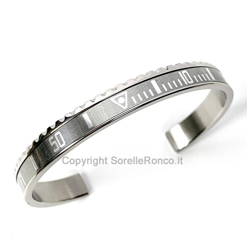 BRACCIALE SPEEDOMETER OFFICIAL ACCIAIO GRIGIO