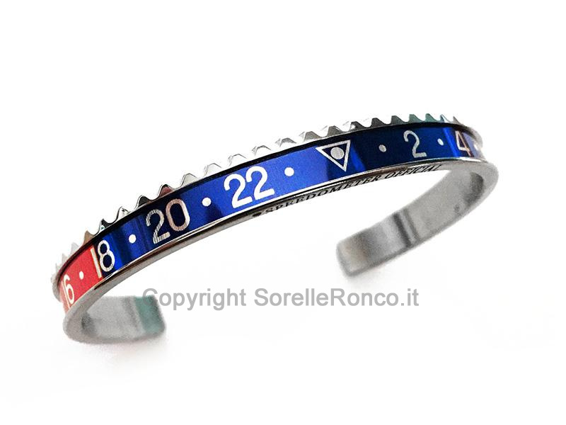 Bracciale Speedometer Blu e Rosso