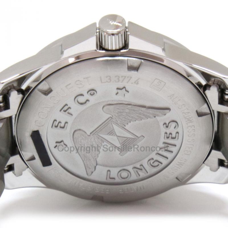 LONGINES CONQUEST BLU 34MM DIAMANTI ACCIAIO