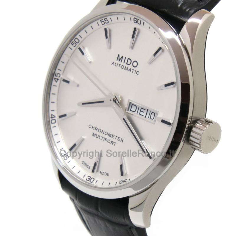 MIDO MULTIFORT CHRONO 42MM SILVER DAY DATE