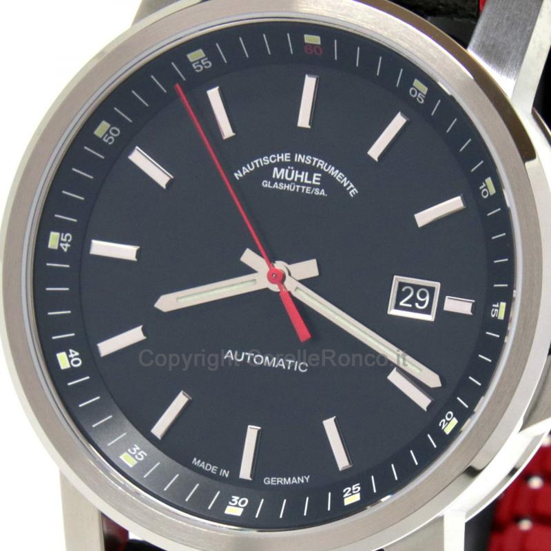 MÜHLE GLASHÜTTE 29ER BIG NERO 42MM GOMMA AUTO