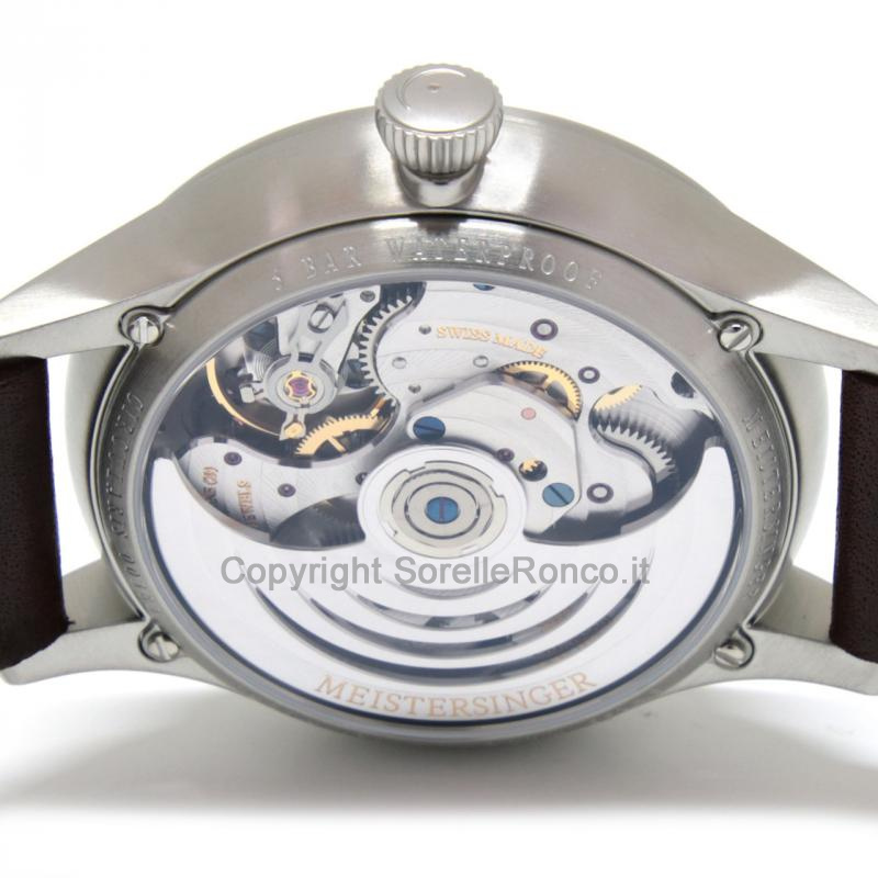 MEISTERSINGER CIRCULARIS AUTOMATIC 43MM NERO PELLE