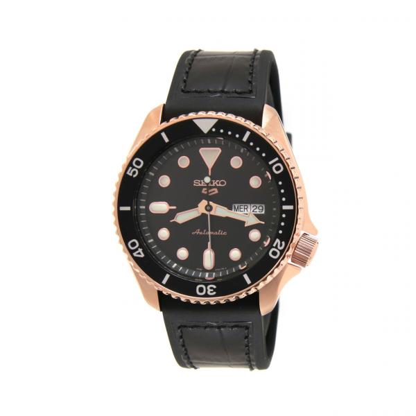 SRPD76K1 - Seiko 5 Sports Nero 42,5mm Placcato Oro