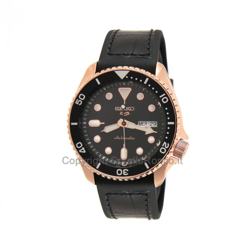 SEIKO 5 SPORTS NERO 42,5MM PLACCATO ORO