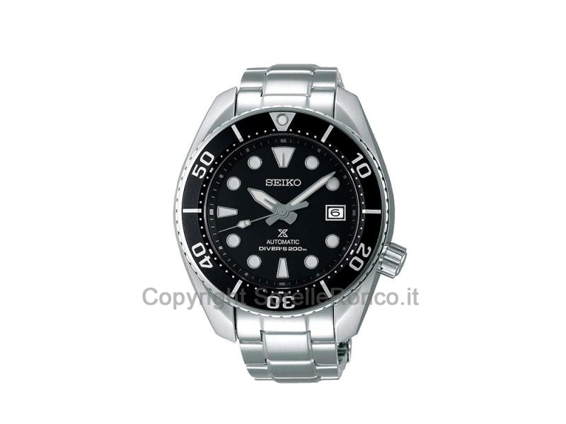 SOLAR PROSPEX SEIKO AUTOMATICO NERO E ACCIAIO 45MM