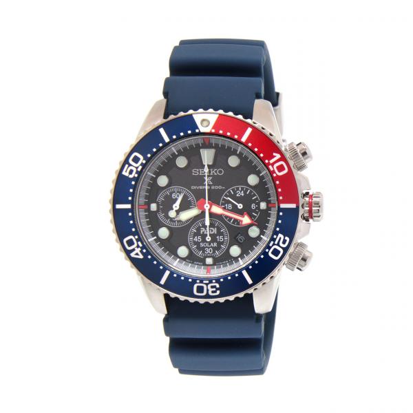 SSC663P1 - Seiko Prospex Nero 43.5mm Bracciale Caucciù Blu