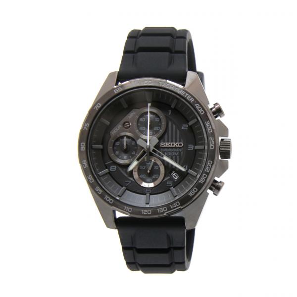 SSB327P1 - Seiko Sport Crono Nero 43,9mm Cinturino Gomma Nera