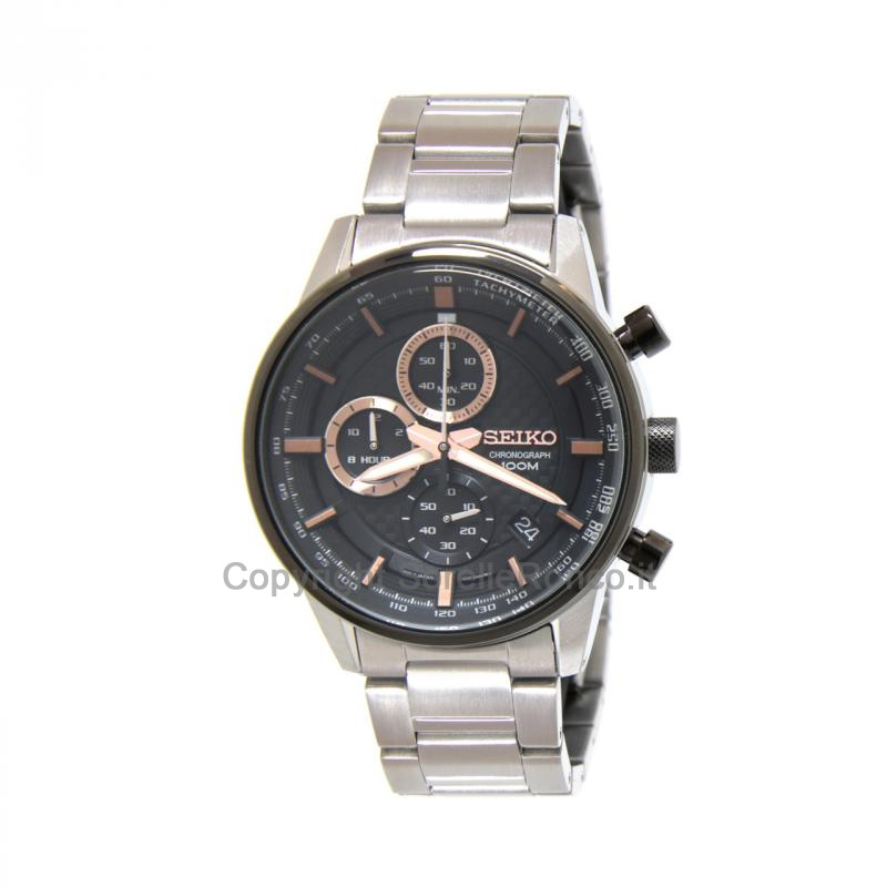 SEIKO SPORT NERO 42,7MM CHRONO ACCIAIO