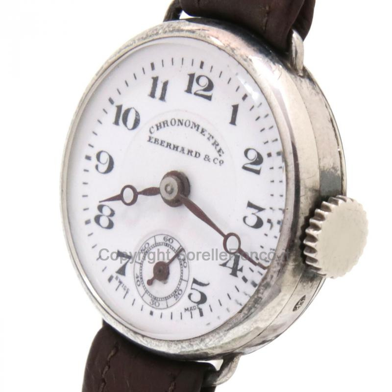 EBERHARD VINTAGE 22MM ARGENTO BRUNITO