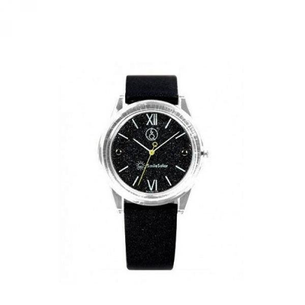 RP18J003Y - SmileSolar Mini Nero e Argento Glitter 32mm Young