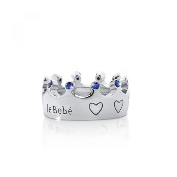 SNM023-S - Le Bebe Corona Argento Placcato Rodio per Ovetto