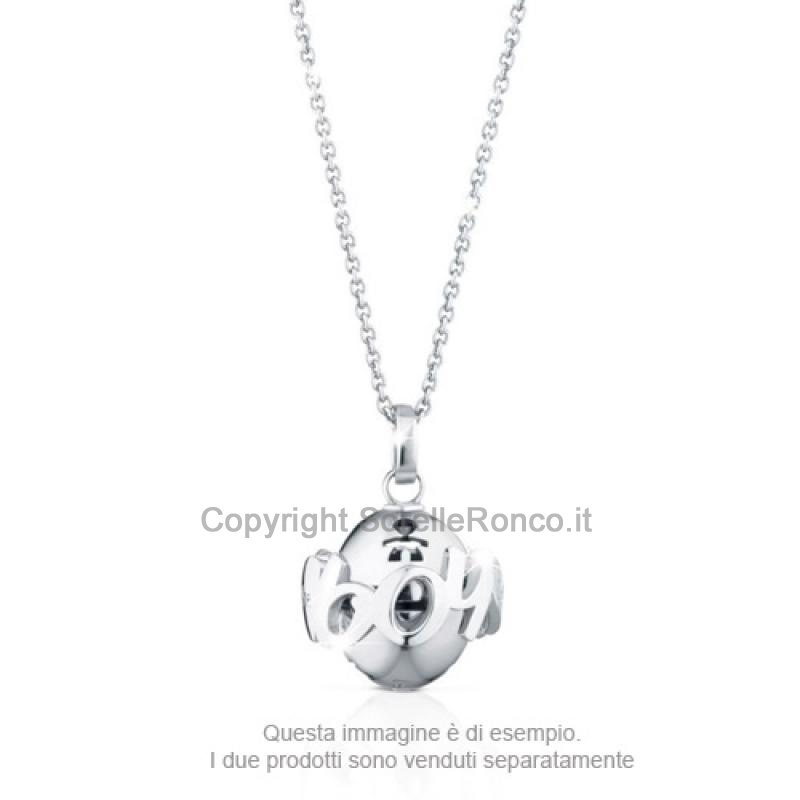 LE BEBE SCRITTA ARGENTO PLACCATO RODIO PER OVETTO